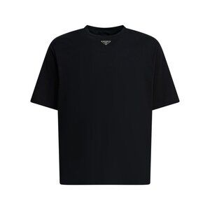 Prada Cotton Crewneck T-Shirt With Logo Tag Size S Men
